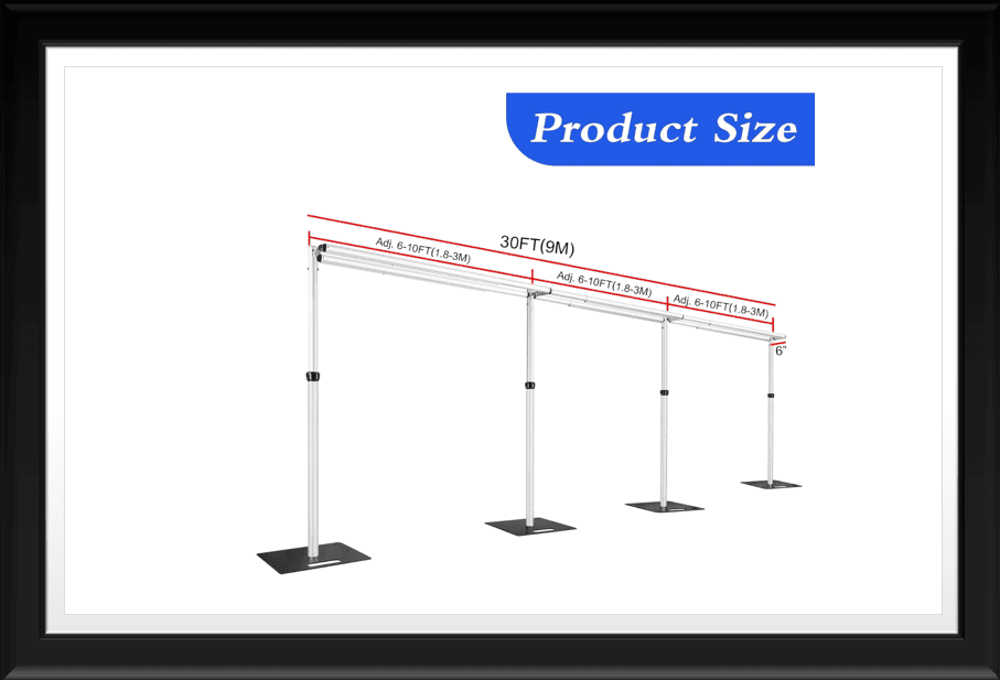 BACKDROP STAND METAL DOUBLE