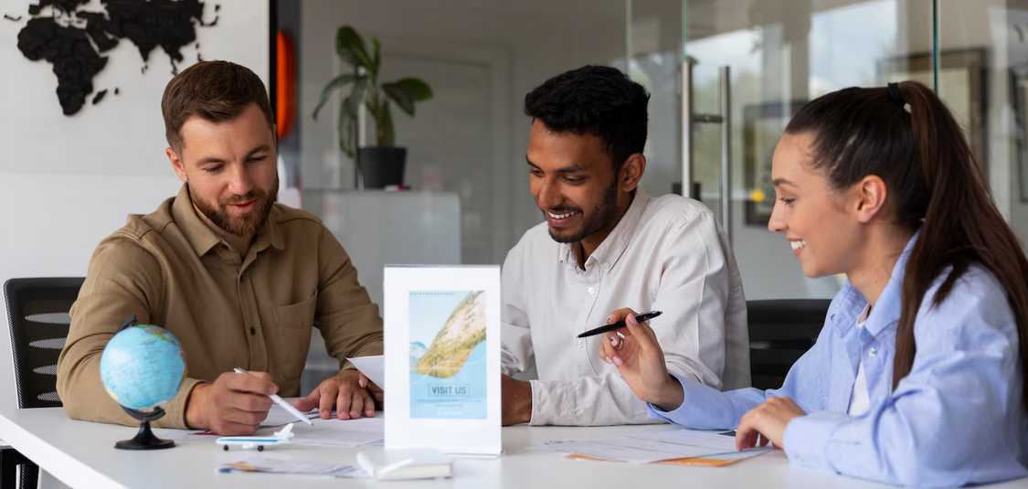 Abstract skyline banner