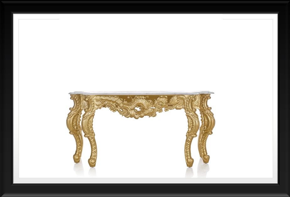 Gold/Green Marble Table