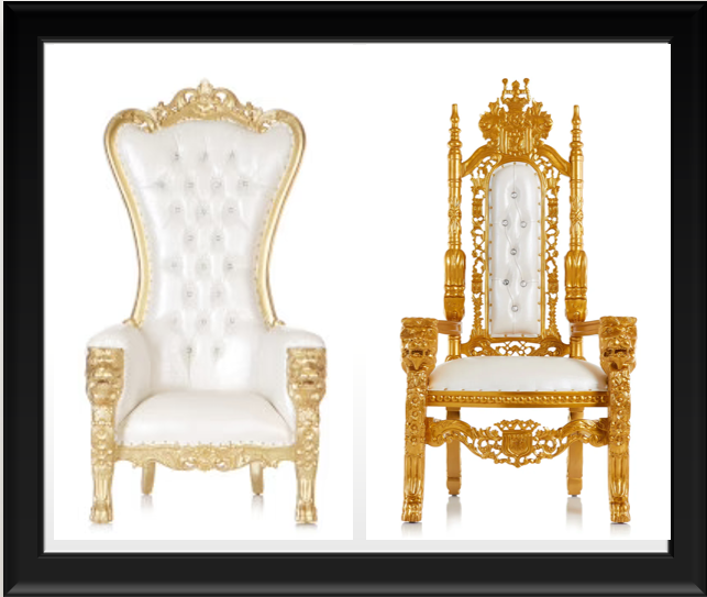 King/Queen David Lion Throne Chair